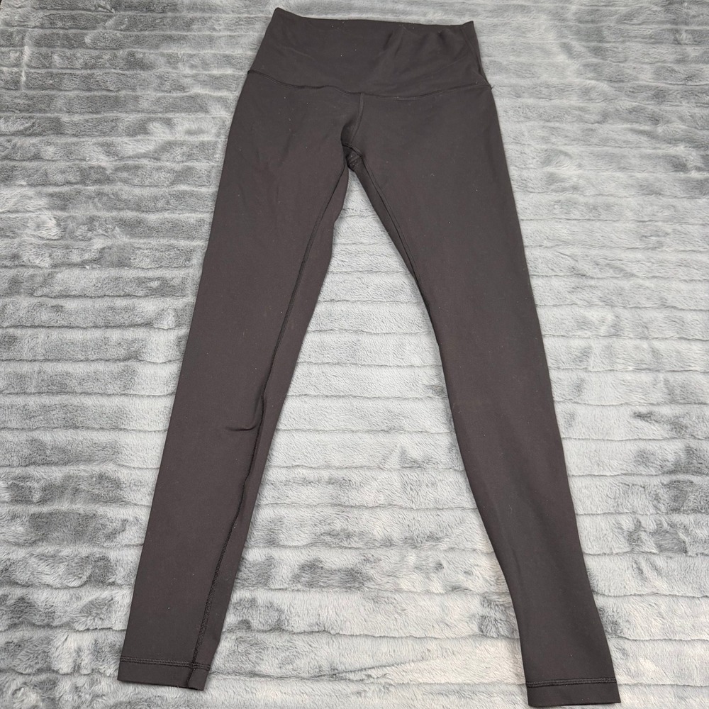Lululemon Athletica Womens Black High Rise Full Length Yoga Leggings Size 10